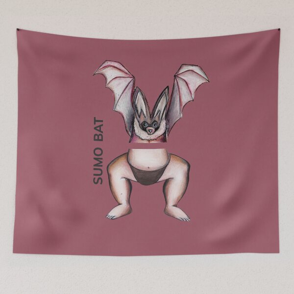 Item preview, SUMO BAT by FrankenDuo rouge vin designed and sold by FrankenDuo.