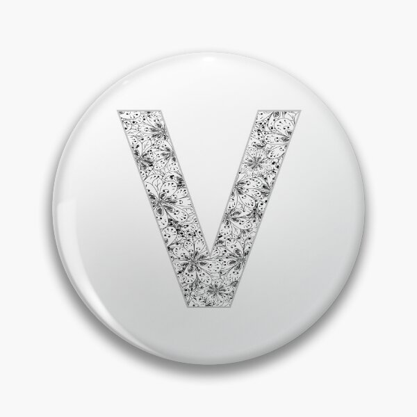 Item preview, Letter V Zentangle designed and sold by Pavnud.