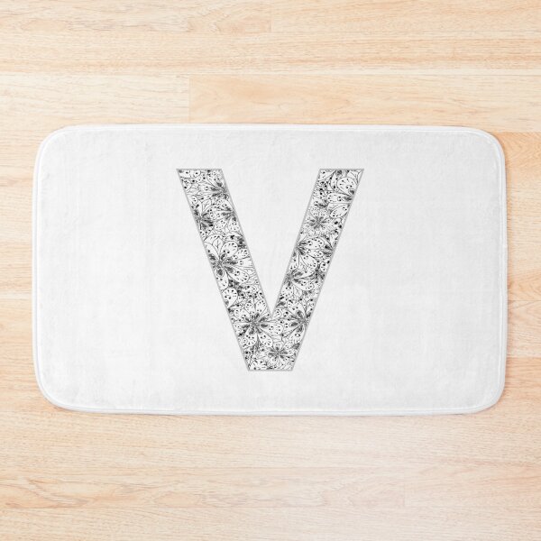 Item preview, Letter V Zentangle designed and sold by Pavnud.