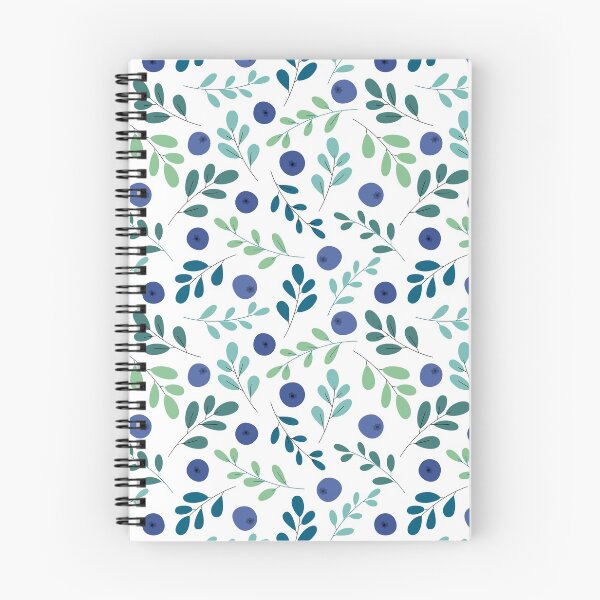 Item preview, Spring Blueberries with Green Leaves Pattern designed and sold by ButterandCheese.