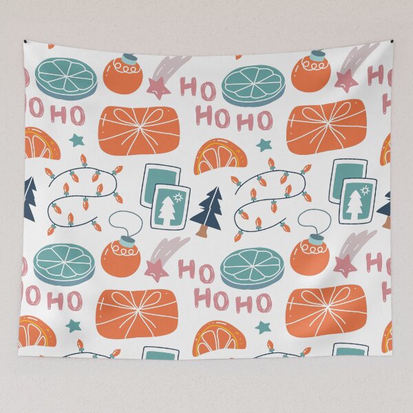 Item preview, Kawaii Design #028 - Hoho Scandinavian Christmas Pattern designed and sold by isko1977.
