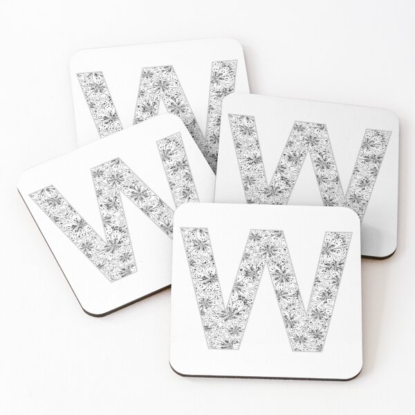 Item preview, Letter W Zentangle designed and sold by Pavnud.
