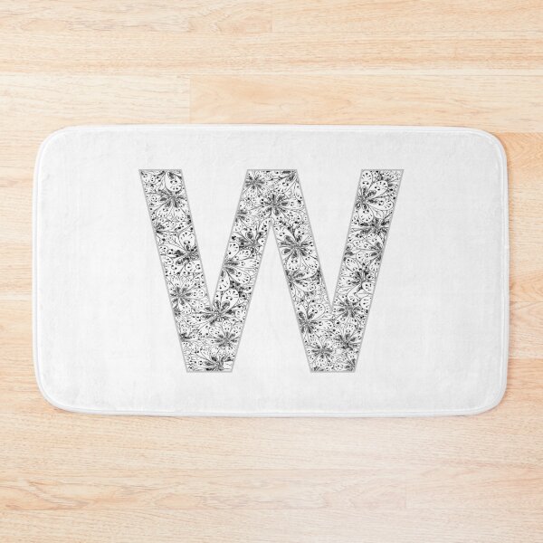 Item preview, Letter W Zentangle designed and sold by Pavnud.