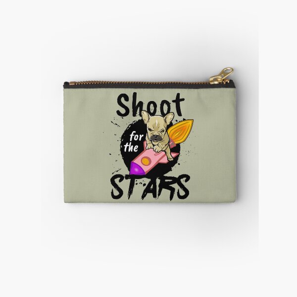 Item preview, SHOOT FOR THE STARS cute puppy dog rocket (dark) designed and sold by SolidEarthArt.