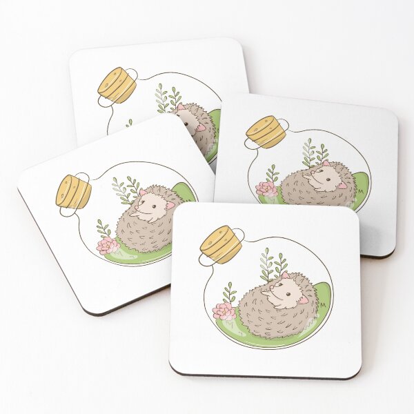 Item preview, Cute Hedgehog Inside a Jar designed and sold by Vaishnavi Deo.