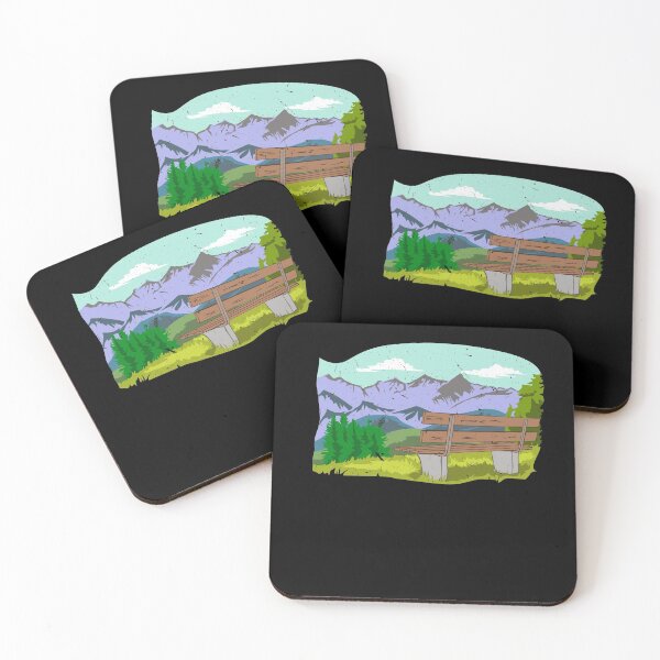Item preview, Bench On The mountain Outdoor Gift designed and sold by Tom2468.