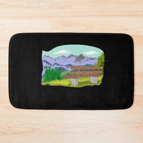 Item preview, Bench On The mountain Outdoor Gift designed and sold by Tom2468.