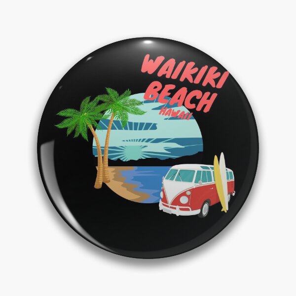 Item preview, The Waikiki Beach Hawaii designed and sold by PatrasCrew.