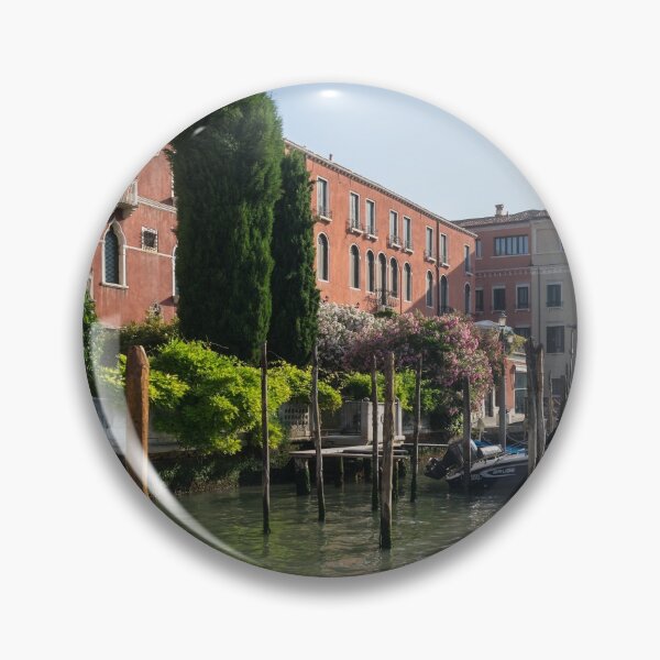 Item preview, A Rare Garden on the Grand Canal - Venetian View with Gondolas Palaces and Cypress Trees designed and sold by Georgia Mizuleva.