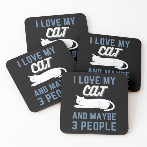 Item preview, I love my cat and mybe 3 people designed and sold by avocadissimo.