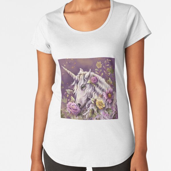 La licorne enchantée T-shirt premium échancré