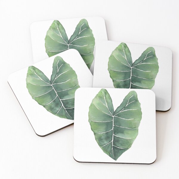 Item preview, Tropical Alocasia Leaf Watercolor designed and sold by RubatoArts.