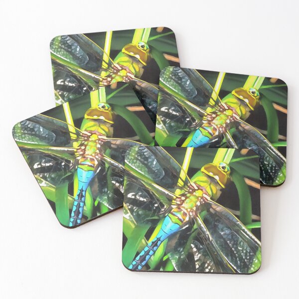 Item preview, Blue Dragonfly Shimmering Wings Painting designed and sold by taiche.