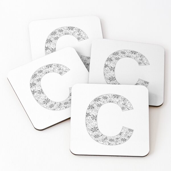 Item preview, Letter C Zentangle designed and sold by Pavnud.