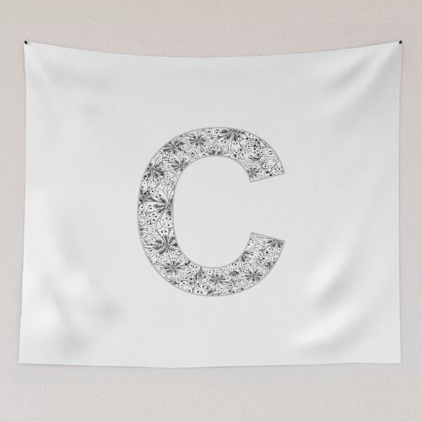 Item preview, Letter C Zentangle designed and sold by Pavnud.
