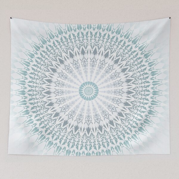 Item preview, Teal green geometric mandala designed and sold by Nina Baydur.