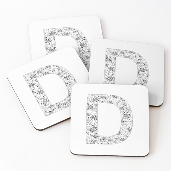 Item preview, Letter D Zentangle designed and sold by Pavnud.