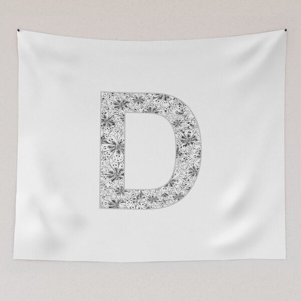 Item preview, Letter D Zentangle designed and sold by Pavnud.