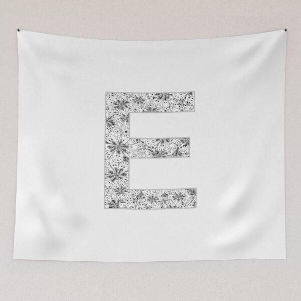 Item preview, Letter E Zentangle designed and sold by Pavnud.