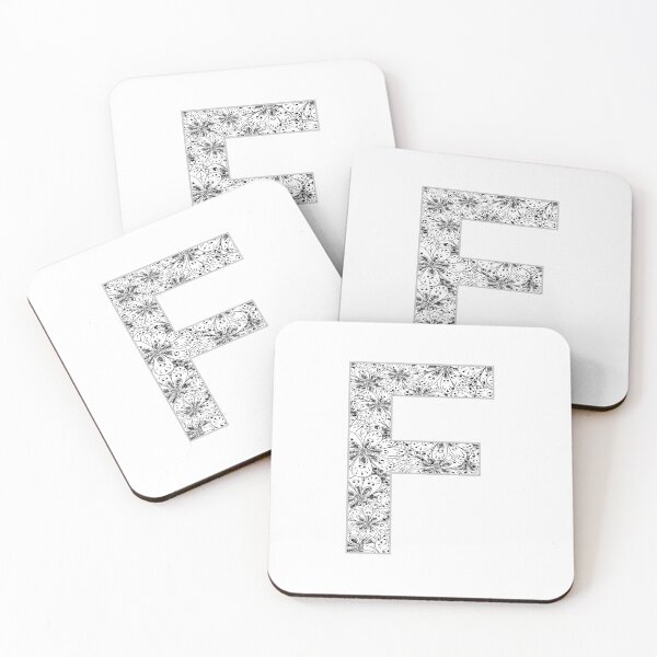 Item preview, Letter F Zentangle designed and sold by Pavnud.