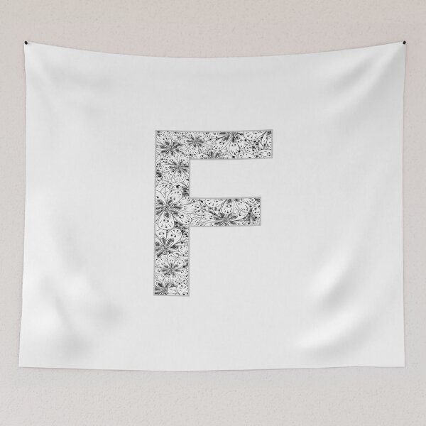 Item preview, Letter F Zentangle designed and sold by Pavnud.