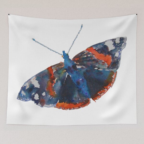 Artikelvorschau, Roter Admiral Schmetterling entworfen und verkauft von ImpPrintsArt.