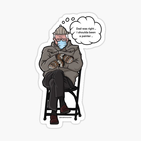 Item preview, Bernie sticker  designed and sold by Localnonunion.