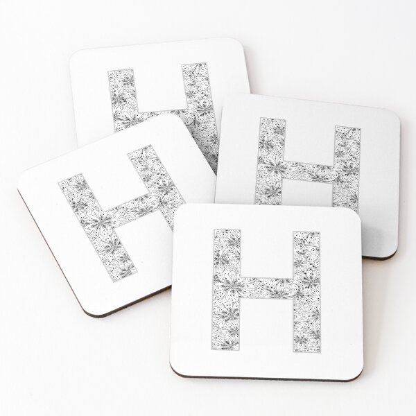 Item preview, Letter H Zentangle designed and sold by Pavnud.