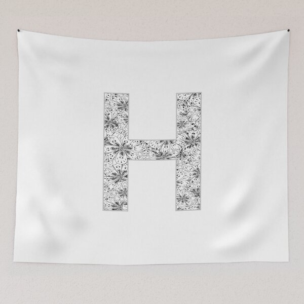 Item preview, Letter H Zentangle designed and sold by Pavnud.