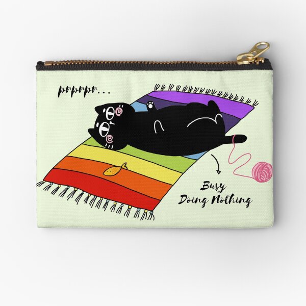 Busy Doing Nothing Zipper Pouch
