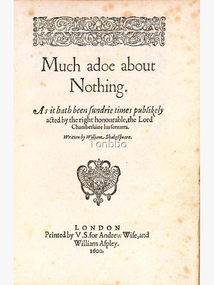 2014 Much Ado About Nothing Poster for Sale by Shakespeare