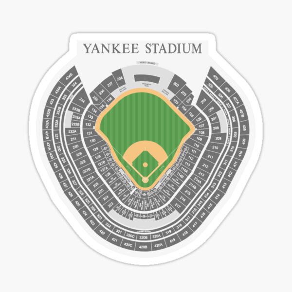 Yankee Stadium Seating Chart Sticker