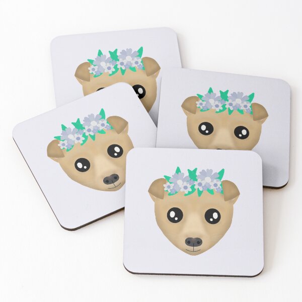 Item preview, Dog with flowers  designed and sold by daisyandlime.