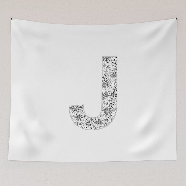 Item preview, Letter J Zentangle designed and sold by Pavnud.