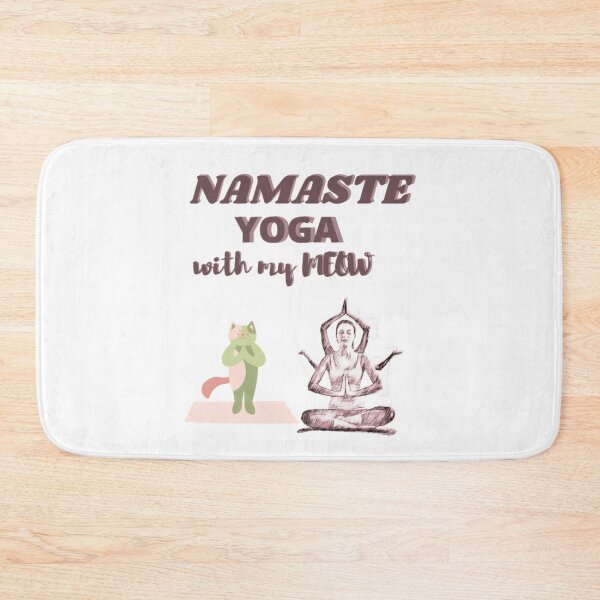 Item preview, Namaste Yoga with my Meow designed and sold by lotusbud.