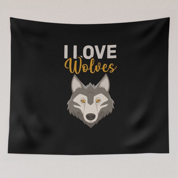 Item preview, I Love Wolves-Animals on Products designed and sold by DigitalNobleman.