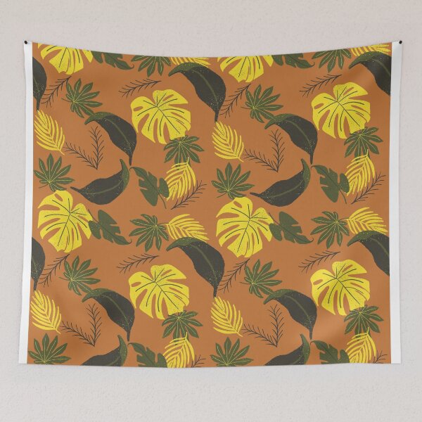 Item preview, Tropical leaves pattern designed and sold by RosanneCreates.