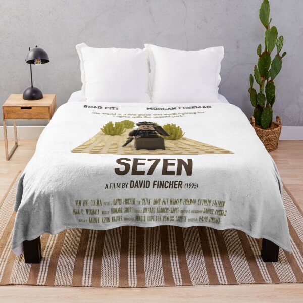 Item preview, Seven directed by David Fincher with Brad Pitt 1995 - Original designed Alternative Cult Movie art designed and sold by cinemadnesshirt.