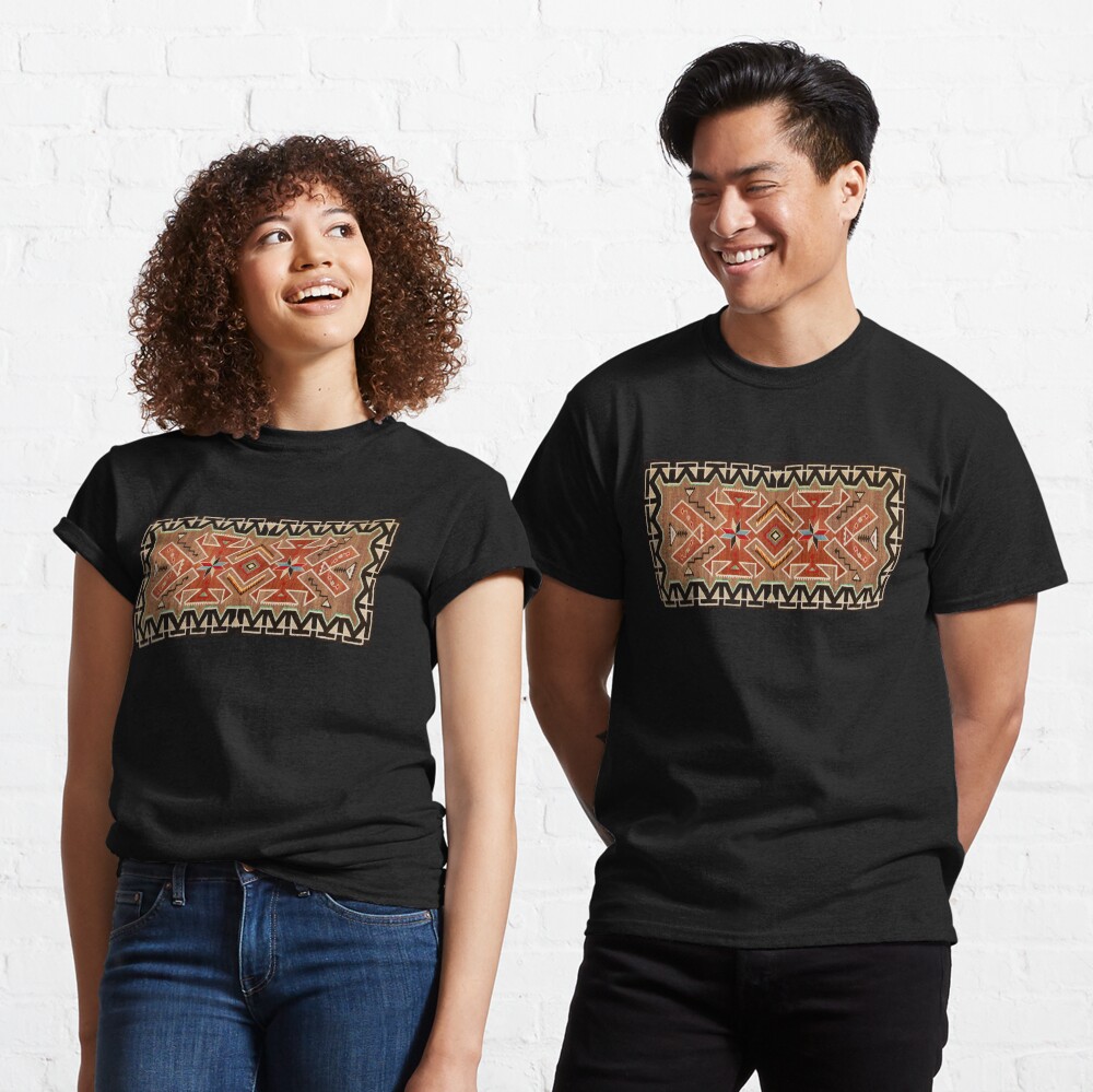 NAVAJO INDIAN WOVEN TAPESTRY MADE 1915 (gedreht) T-Shirt