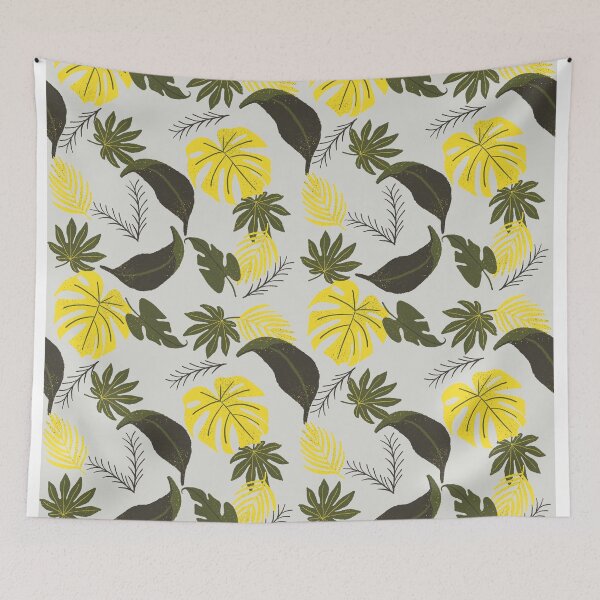 Item preview, Tropical leaves pattern designed and sold by RosanneCreates.