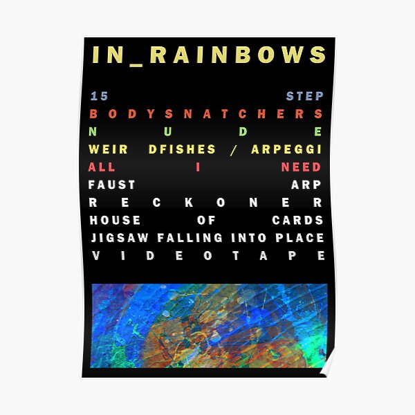 IN Rainbows - Radiohead Poster