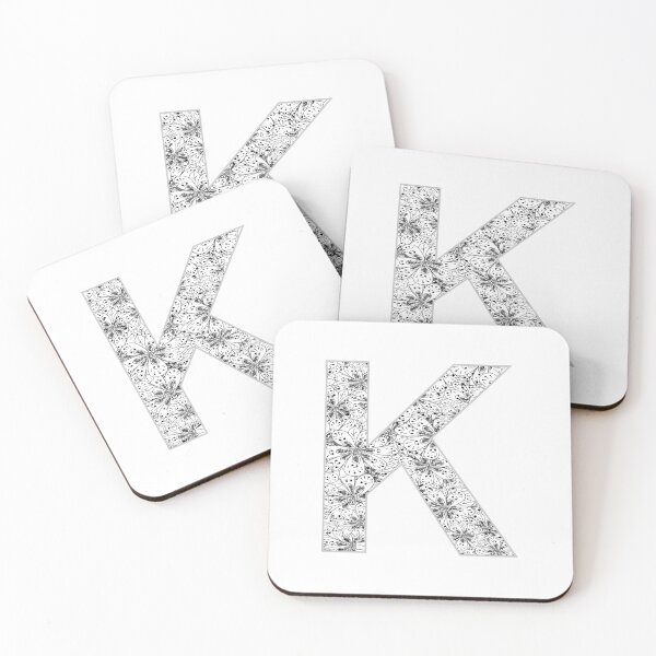 Item preview, Letter K Zentangle designed and sold by Pavnud.