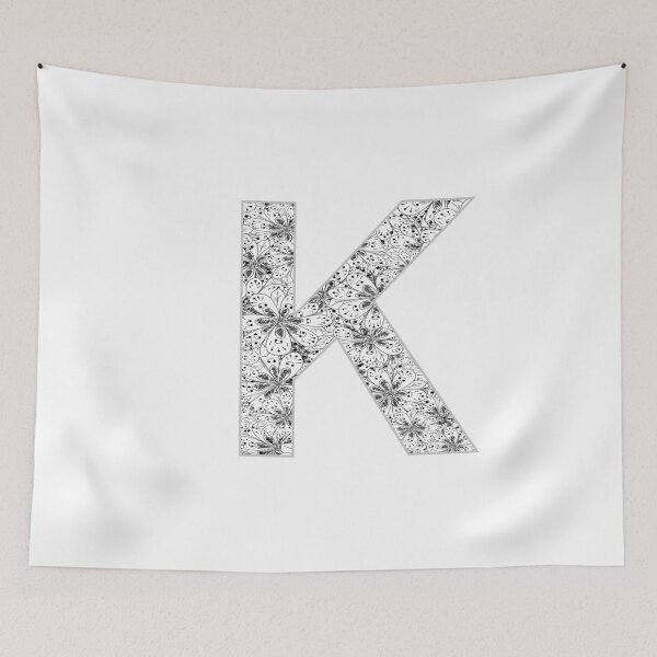 Item preview, Letter K Zentangle designed and sold by Pavnud.