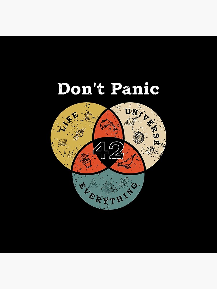 The Hitchhiker's Guide to the Galaxy - Don't Panic + 42 is the