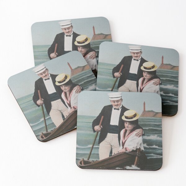 Item preview, Vintage romance in a rowing boat designed and sold by Photopat.
