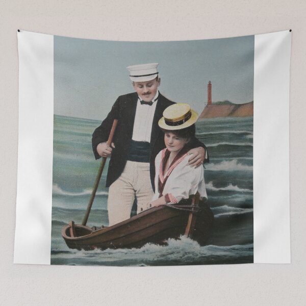 Item preview, Vintage romance in a rowing boat designed and sold by Photopat.