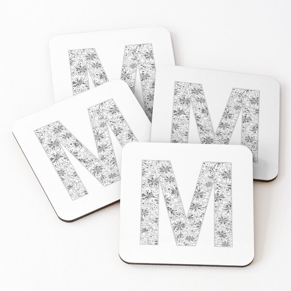 Item preview, Letter M Zentangle designed and sold by Pavnud.