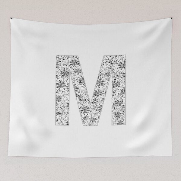 Item preview, Letter M Zentangle designed and sold by Pavnud.