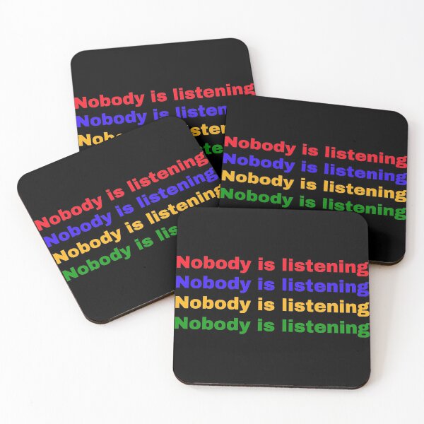 Item preview, No body Is Listening designed and sold by MandalaAndMore.
