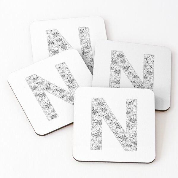 Item preview, Letter N Zentangle designed and sold by Pavnud.